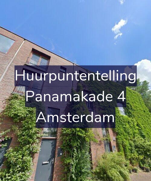 Foto gevel Huurpuntentelling voor Panamakade 4, Amsterdam