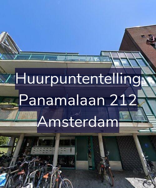 Foto gevel Huurpuntentelling voor Panamalaan 212, Amsterdam