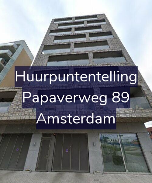 Foto gevel Huurpuntentelling voor Papaverweg 89, Amsterdam