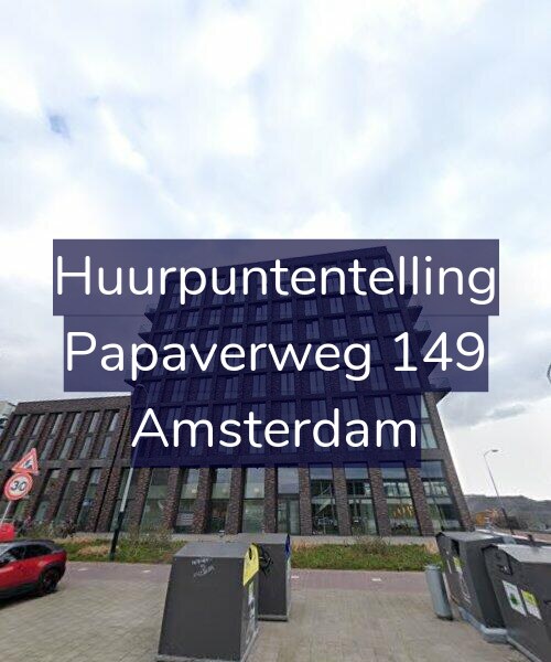 Foto gevel Huurpuntentelling voor Papaverweg 149, Amsterdam