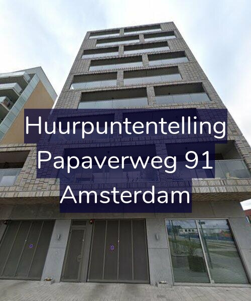 Foto gevel Huurpuntentelling voor Papaverweg 91, Amsterdam