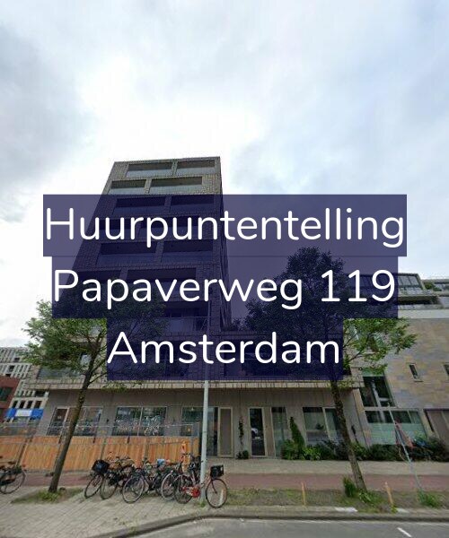 Foto gevel Huurpuntentelling voor Papaverweg 119, Amsterdam