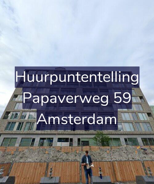 Foto gevel Huurpuntentelling voor Papaverweg 59, Amsterdam
