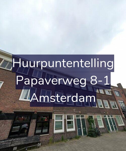 Foto gevel Huurpuntentelling voor Papaverweg 8-1, Amsterdam