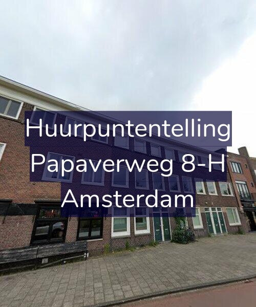 Foto gevel Huurpuntentelling voor Papaverweg 8-H, Amsterdam