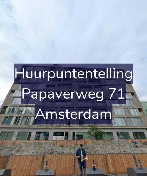 Foto gevel Huurpuntentelling voor Papaverweg 71, Amsterdam
