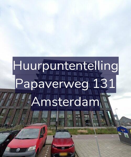 Foto gevel Huurpuntentelling voor Papaverweg 131, Amsterdam