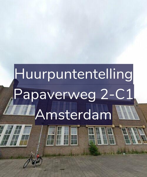 Foto gevel Huurpuntentelling voor Papaverweg 2-C1, Amsterdam