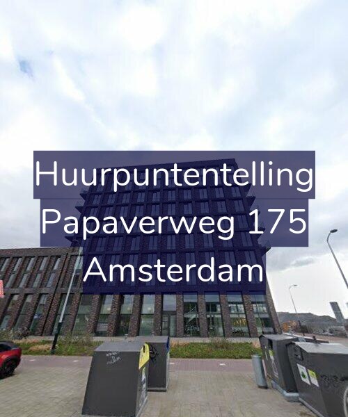 Foto gevel Huurpuntentelling voor Papaverweg 175, Amsterdam