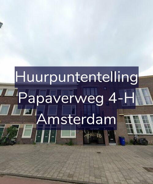 Foto gevel Huurpuntentelling voor Papaverweg 4-H, Amsterdam