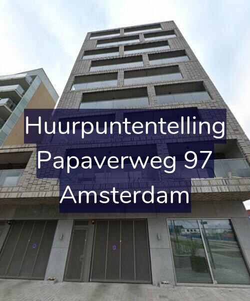 Foto gevel Huurpuntentelling voor Papaverweg 97, Amsterdam