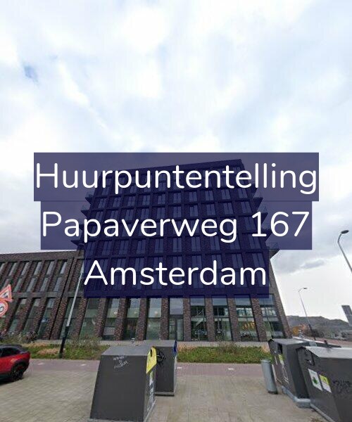 Foto gevel Huurpuntentelling voor Papaverweg 167, Amsterdam