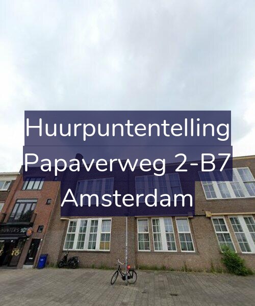Foto gevel Huurpuntentelling voor Papaverweg 2-B7, Amsterdam