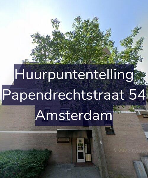 Foto gevel Huurpuntentelling voor Papendrechtstraat 54, Amsterdam