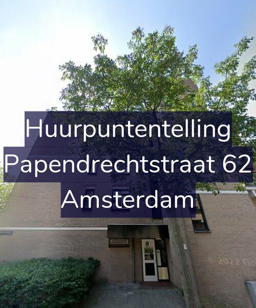 Foto gevel Huurpuntentelling voor Papendrechtstraat 62, Amsterdam