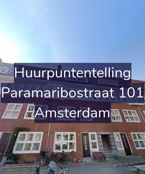 Foto gevel Huurpuntentelling voor Paramaribostraat 101, Amsterdam