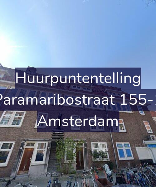 Foto gevel Huurpuntentelling voor Paramaribostraat 155-1, Amsterdam