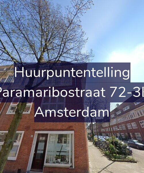 Foto gevel Huurpuntentelling voor Paramaribostraat 72-3B, Amsterdam