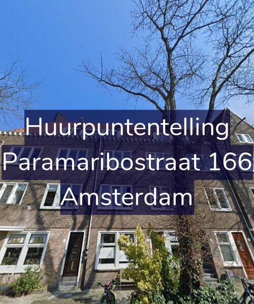 Foto gevel Huurpuntentelling voor Paramaribostraat 166, Amsterdam