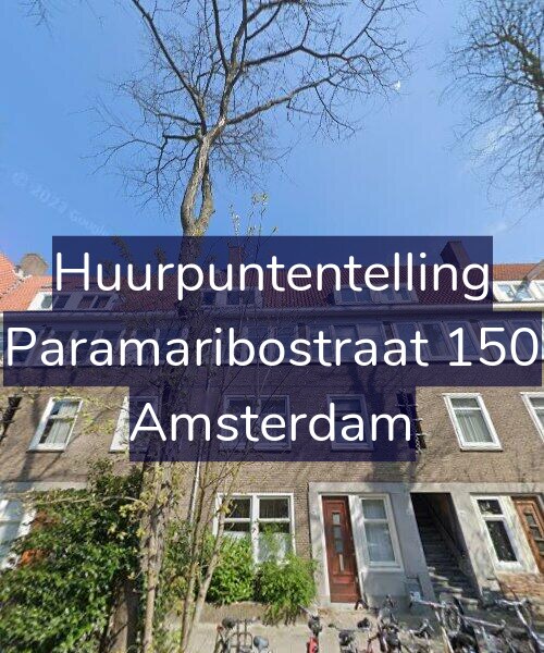 Foto gevel Huurpuntentelling voor Paramaribostraat 150, Amsterdam