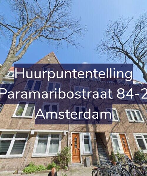 Foto gevel Huurpuntentelling voor Paramaribostraat 84-2, Amsterdam