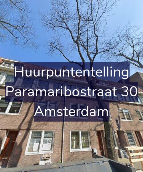 Foto gevel Huurpuntentelling voor Paramaribostraat 30, Amsterdam