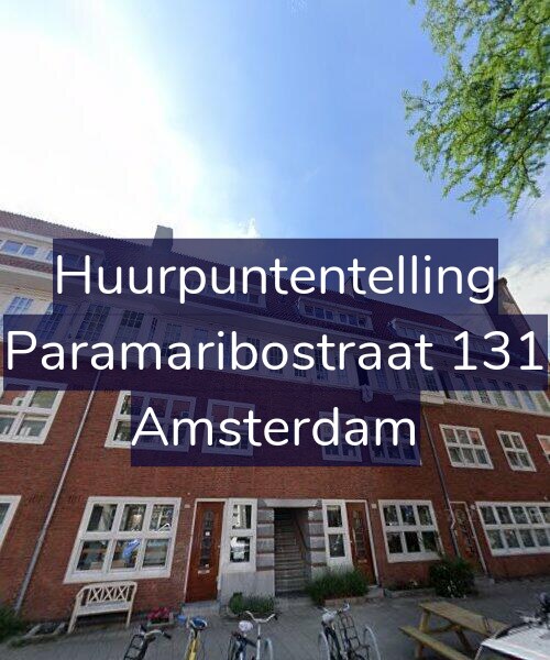 Foto gevel Huurpuntentelling voor Paramaribostraat 131, Amsterdam