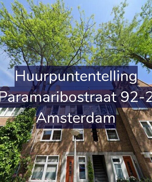 Foto gevel Huurpuntentelling voor Paramaribostraat 92-2, Amsterdam
