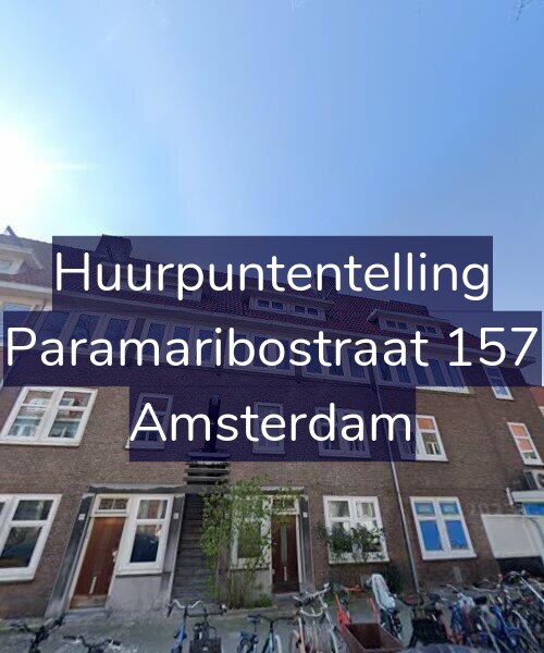 Foto gevel Huurpuntentelling voor Paramaribostraat 157, Amsterdam