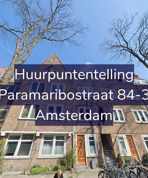 Foto gevel Huurpuntentelling voor Paramaribostraat 84-3, Amsterdam