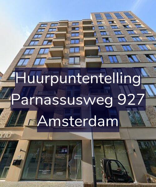 Foto gevel Huurpuntentelling voor Parnassusweg 927, Amsterdam