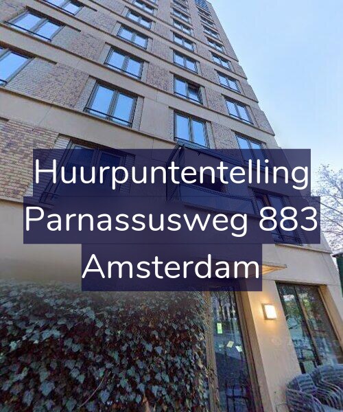 Foto gevel Huurpuntentelling voor Parnassusweg 883, Amsterdam