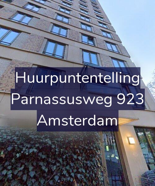 Foto gevel Huurpuntentelling voor Parnassusweg 923, Amsterdam