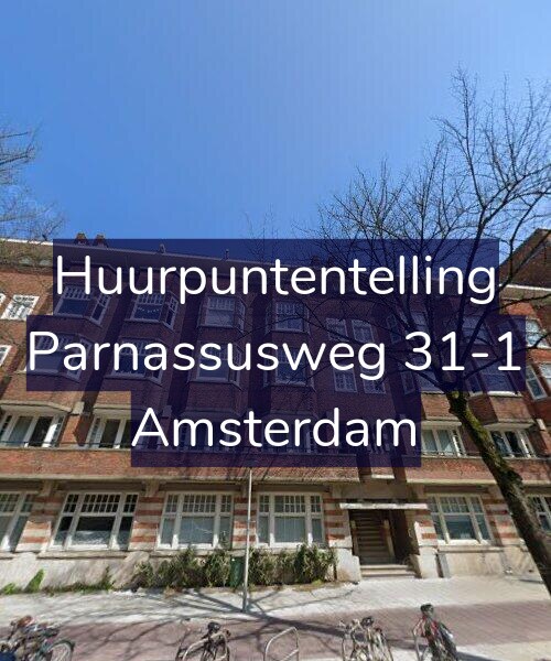 Foto gevel Huurpuntentelling voor Parnassusweg 31-1, Amsterdam