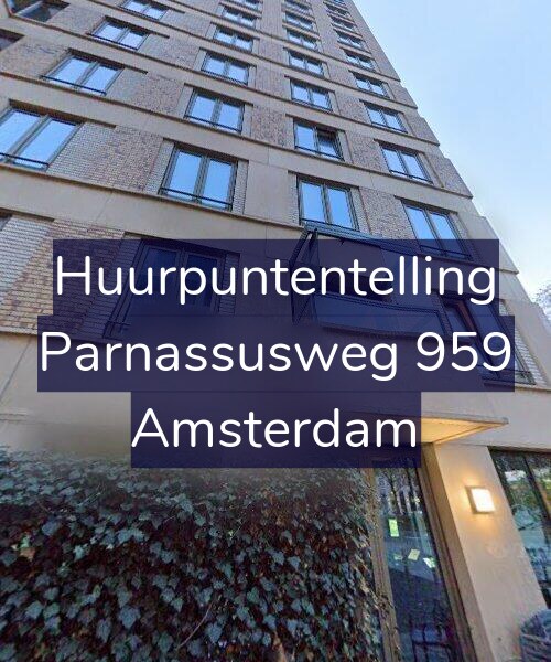 Foto gevel Huurpuntentelling voor Parnassusweg 959, Amsterdam