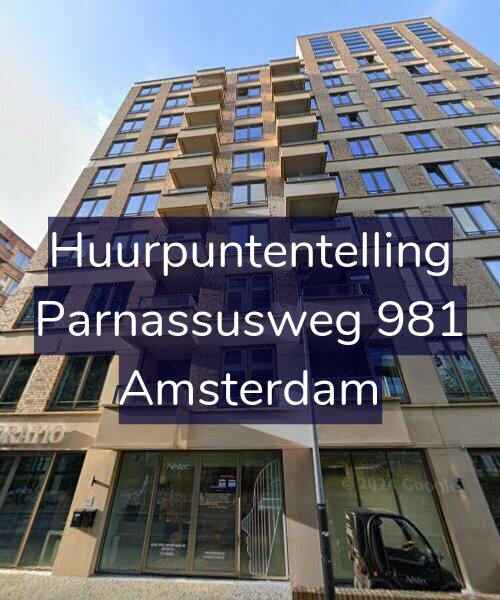 Foto gevel Huurpuntentelling voor Parnassusweg 981, Amsterdam