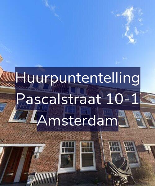 Foto gevel Huurpuntentelling voor Pascalstraat 10-1, Amsterdam