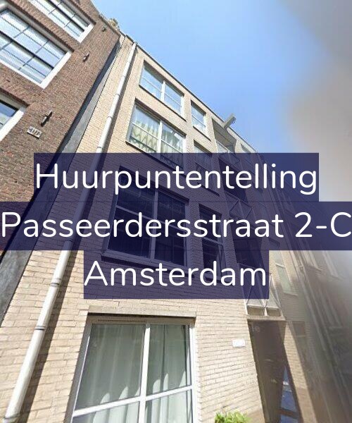 Foto gevel Huurpuntentelling voor Passeerdersstraat 2-C, Amsterdam