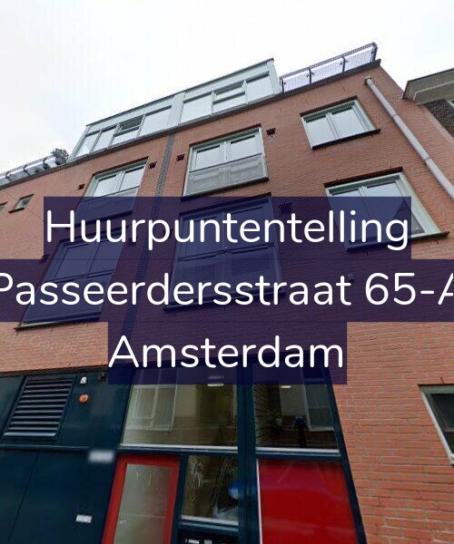 Foto gevel Huurpuntentelling voor Passeerdersstraat 65-A, Amsterdam