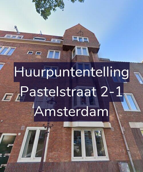 Foto gevel Huurpuntentelling voor Pastelstraat 2-1, Amsterdam