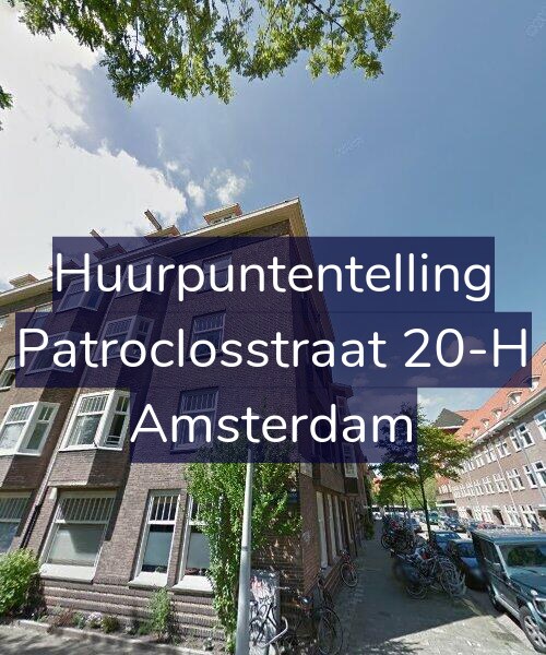Foto gevel Huurpuntentelling voor Patroclosstraat 20-H, Amsterdam