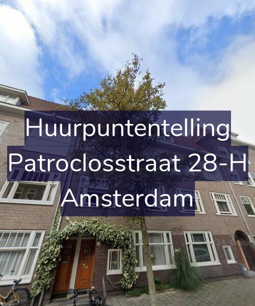 Foto gevel Huurpuntentelling voor Patroclosstraat 28-H, Amsterdam