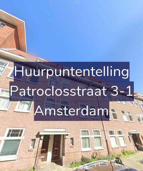 Foto gevel Huurpuntentelling voor Patroclosstraat 3-1, Amsterdam