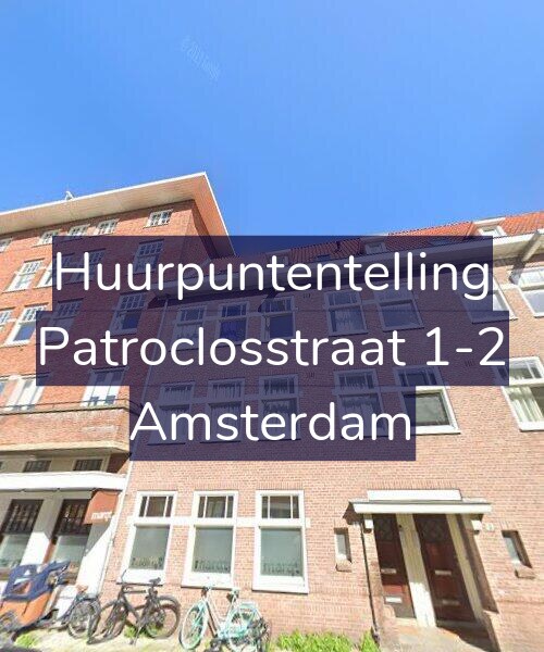 Foto gevel Huurpuntentelling voor Patroclosstraat 1-2, Amsterdam