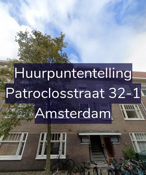 Foto gevel Huurpuntentelling voor Patroclosstraat 32-1, Amsterdam