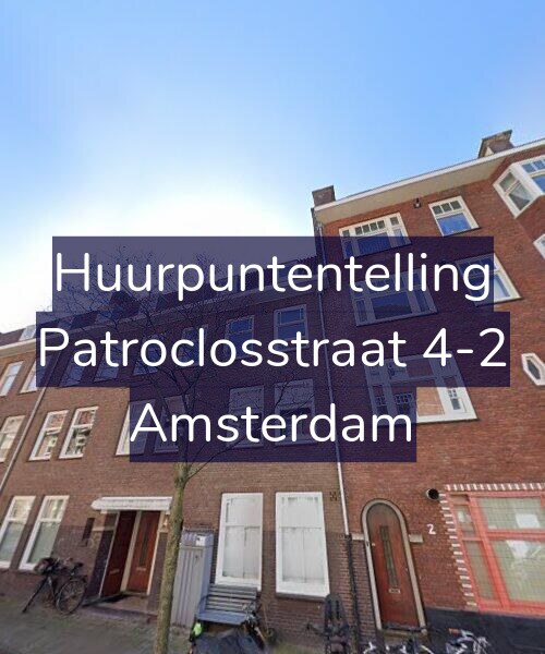 Foto gevel Huurpuntentelling voor Patroclosstraat 4-2, Amsterdam