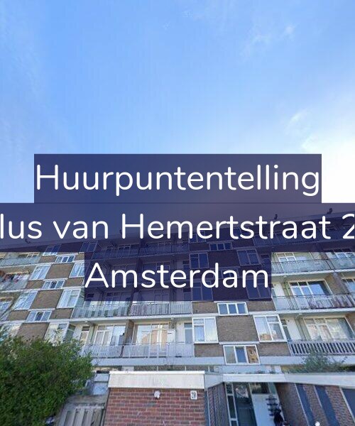 Foto gevel Huurpuntentelling voor Paulus van Hemertstraat 20-3, Amsterdam