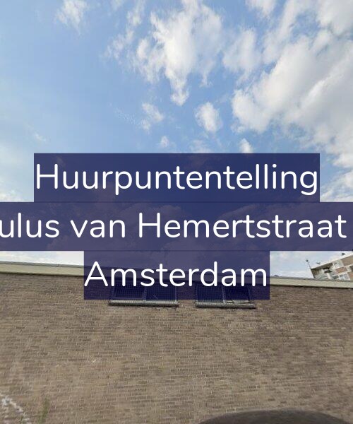 Foto gevel Huurpuntentelling voor Paulus van Hemertstraat 31, Amsterdam