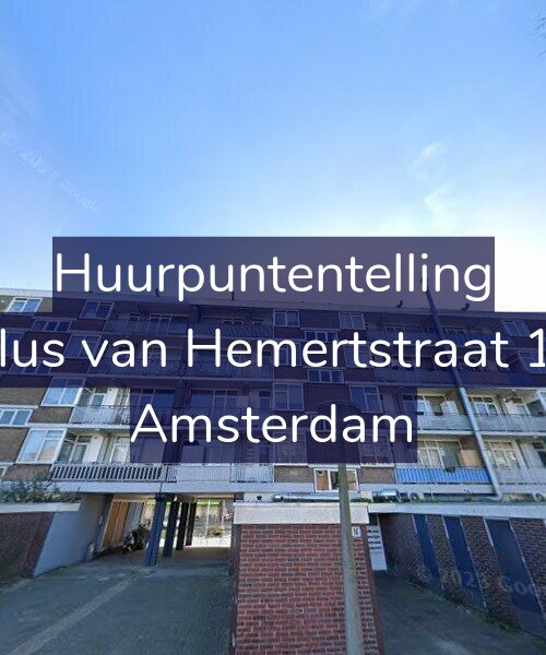 Foto gevel Huurpuntentelling voor Paulus van Hemertstraat 16-1, Amsterdam