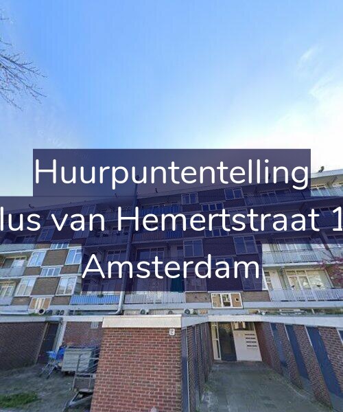 Foto gevel Huurpuntentelling voor Paulus van Hemertstraat 12-4, Amsterdam